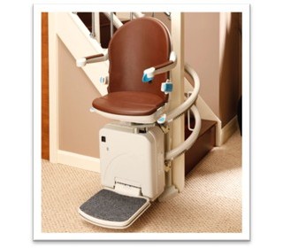 Handicare 2000 - Curved lift with two guide rails
