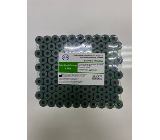 Vacuum tube 100 pcs / pack for plasmolifting with sodium heparin + gel, 8,5 ml., 16x100 PET green cap