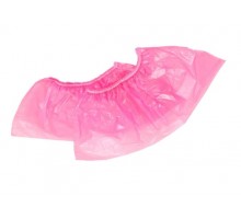 Disposable shoe covers 100 pcs / pack, 2,5 g crimson polyethylene