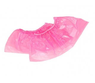 Disposable shoe covers 100 pcs / pack, 2,5 g crimson polyethylene