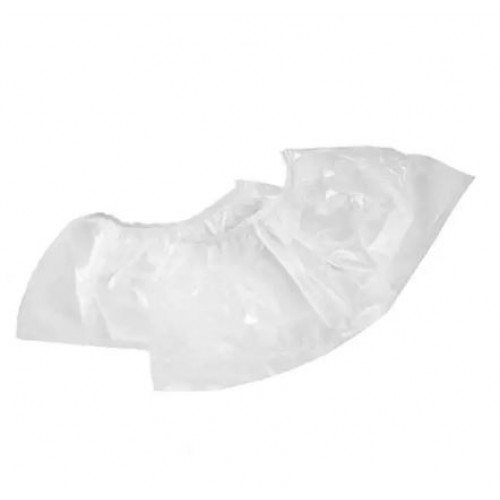 Disposable shoe covers 100 pcs / pack, 2.5 g white polyethylene