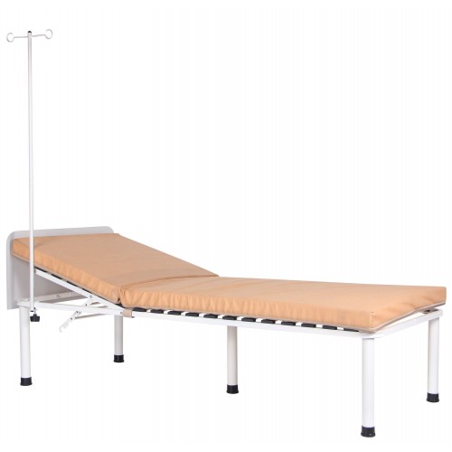 Medical bed Pulse with a tripod, white beige