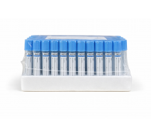 Пробірка вакуумна для збору крові "RAD FARM", 2,7мл, Натрій цитрат 3,2%, 13х75мм, стерильна, з блакитною кришкою, IVD