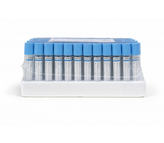 Пробірка вакуумна для збору крові "RAD FARM", 3,6мл, Натрій цитрат 3,2%, 13х75мм, стерильна, з блакитною кришкою, IVD