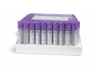 Пробірка вакуумна для збору крові "RAD FARM", 3мл, K3 ЕДТА, 13х75мм, стерильна, з бузковою кришкою, IVD