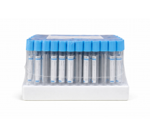 Пробірка вакуумна для збору крові "RAD FARM", 4мл, Натрій цитрат 3,2%, 13х75мм, стерильна, з блакитною кришкою, IVD