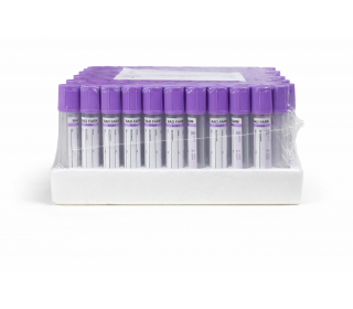 Пробірка вакуумна для збору крові "RAD FARM", 4мл, K2 ЕДТА, 13х75мм, стерильна, з бузковою кришкою, IVD