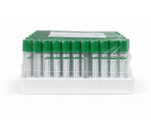 Пробірка вакуумна для збору крові "RAD FARM", 4мл, Літій Гепарин,13х75мм, стерильна, з зеленою кришкою, IVD