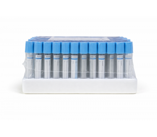 Пробирка вакуумная для сбора крови "RAD FARM", 4,5мл, Натрий цитрат 3,2%, 13х100мм, стерильная, с голубой крышкой, IVD