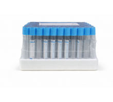 Пробірка вакуумна для збору крові "RAD FARM", 9мл, Натрій цитрат 3,8%, 16х100мм, стерильна, з блакитною кришкою, IVD