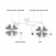 Shadowless operating lamp EM-LED5 (4 Petals) Luxury